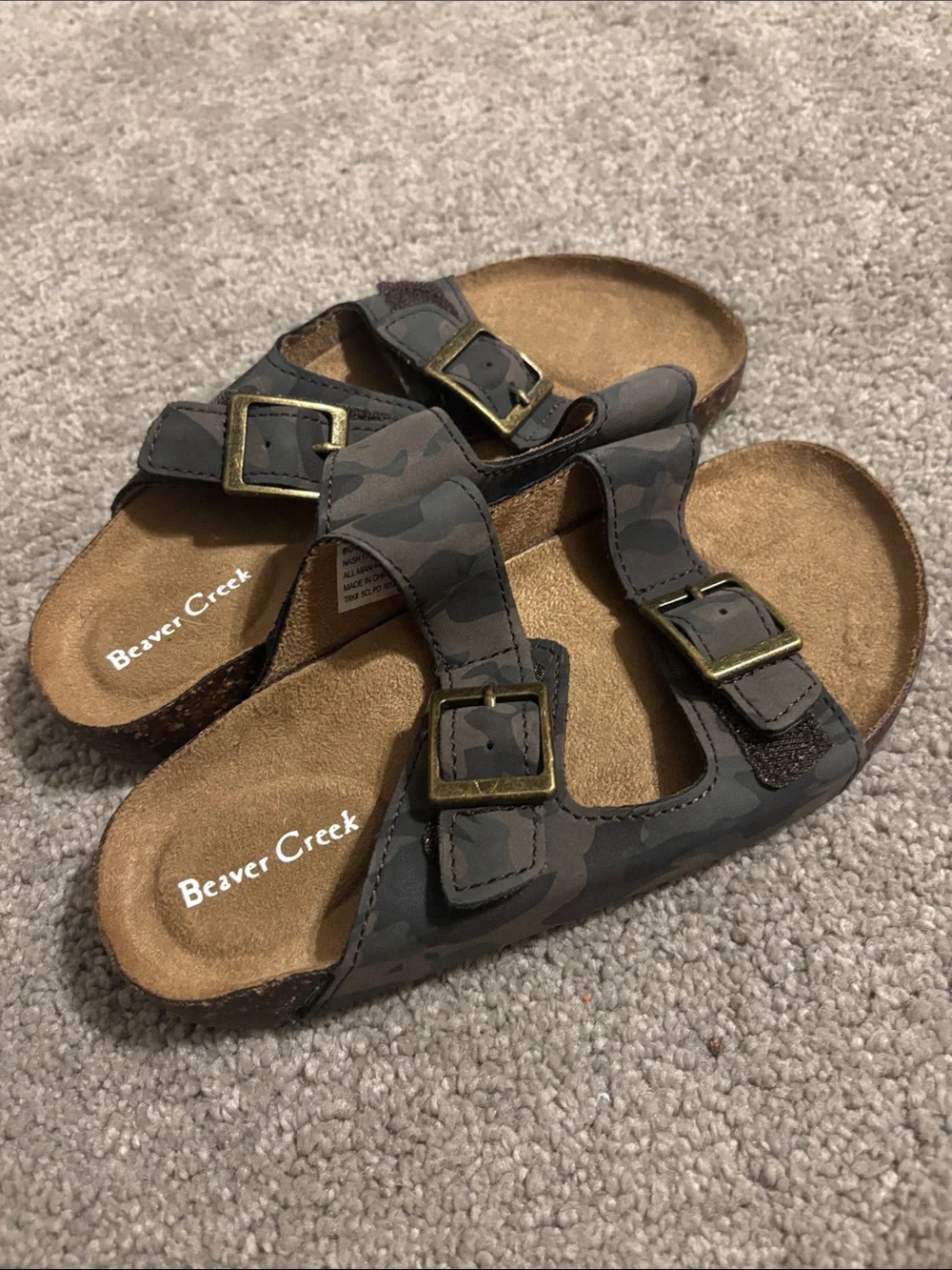 Boys Camo Sandals